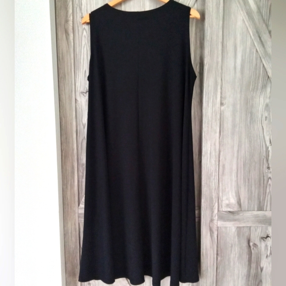 Sympli Navy Sleeveless Trapeze Dress 16/00G - Picture 2 of 6